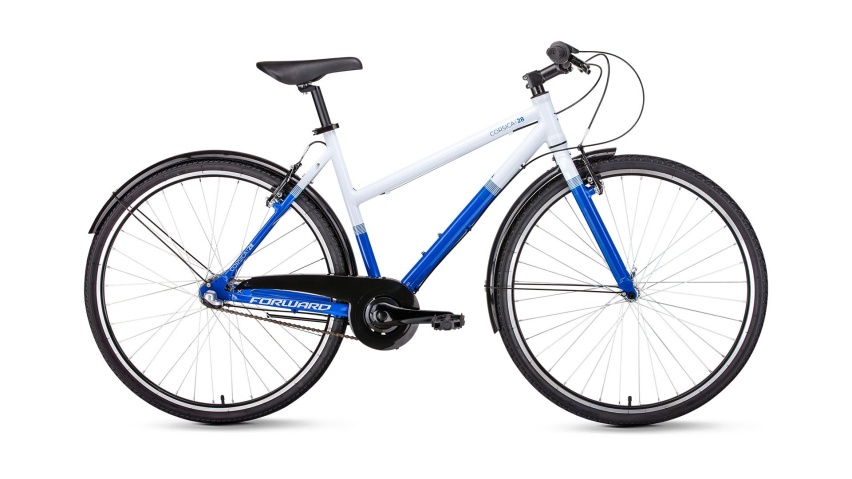 Велосипед FORWARD CORSICA 28 белый\синий 500 мм