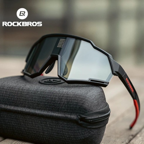 Очки велосипедные ROCKBROS черные электро фотохромные