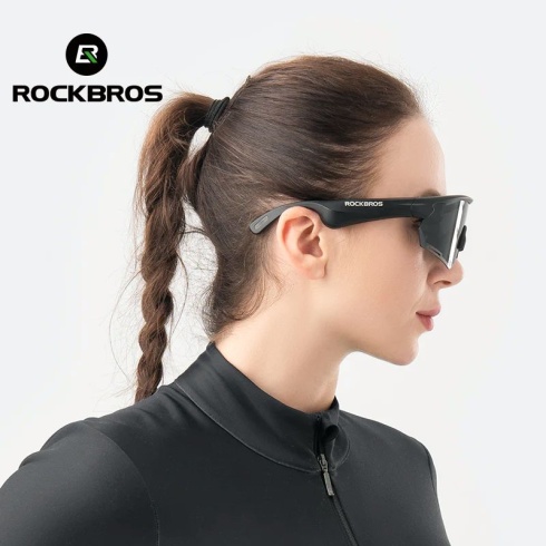 Очки велосипедные ROCKBROS черные с bluetooth гарнитурой