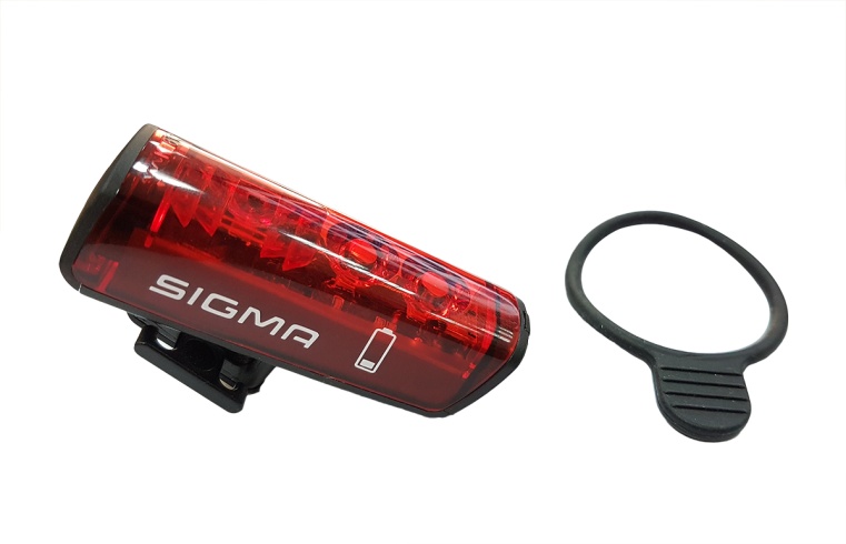 Фонарь задний Sigma Blaze, usb, видимость до 500м, 3 диода, режим торможения