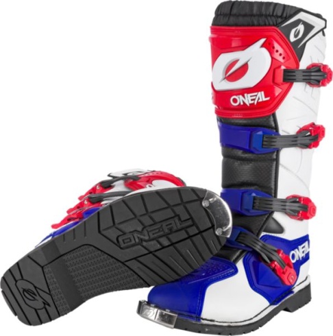 Мотоботы ONEAL White/Black/Blue/Red разм. 45