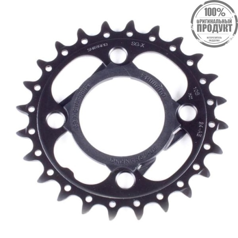 Звезда передняя Shimano FC-M522, 24T-AE, черный