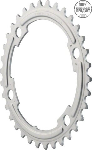 Звезда передняя Shimano, 105 FC-5800, 34T-MA для 50-34T, серебро