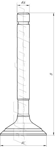 Клапан впускной BSE ZS1P62YML