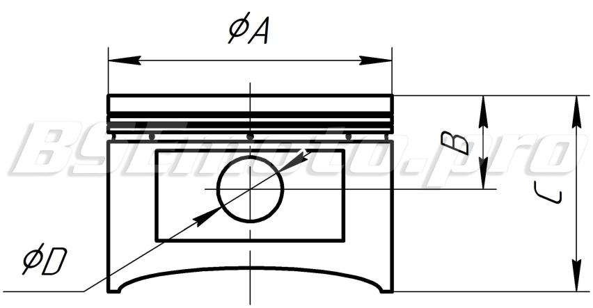 Поршень BSE ZS1P47FMD