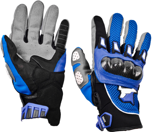 Перчатки MadBull летние S10T (синие) размер 6(L)