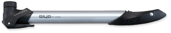 Велосипедный  насос двойного действия Giyo GP-92, металлический, с Т-образной ручкой 120 PSI