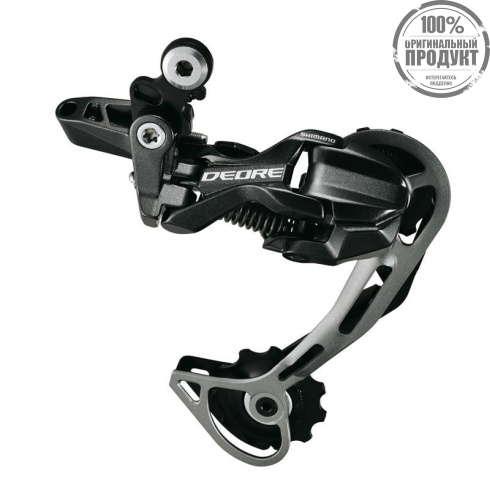 Переключатель задний Shimano Deore, M593, SGS, 10 ск., серебр.
