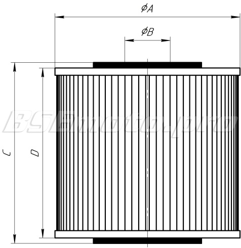 Фильтр масляный сетчатый D63mm BSE ZS161FMJ ZS166FMM ZS169FMM ZS172FMM ZS174MN