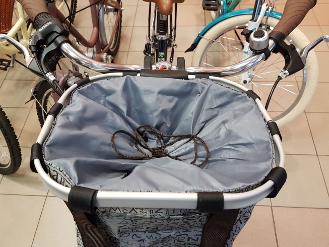 Велокорзина Eastman передняя, складная, полиэстр-металл, быстросъемная, коричневая