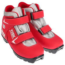 Ботинки лыжные детские TREK Snowrock3 красный (лого серебро) N (RU33;EU34;CM21)