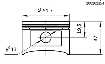Поршень BSE 153FMI