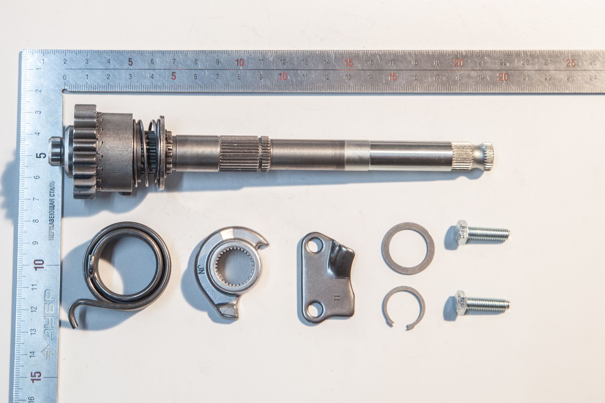 Вал кикстартера в сборе (L:199.5_20CrMo) BSE ZS154FMI