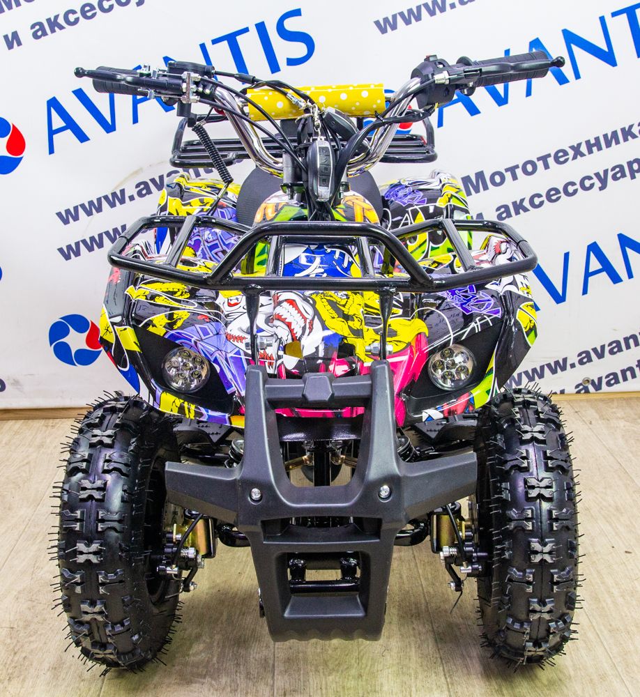 Детский квадроцикл ATV Classic Mini (электростартер) Желтый (хип-хоп)