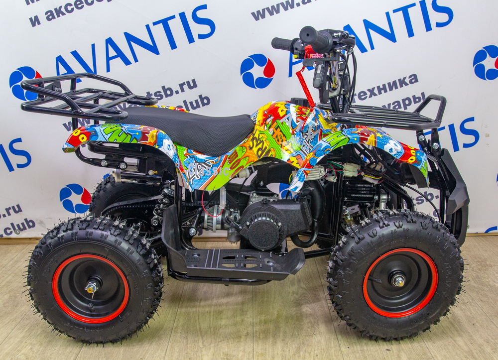 Детский квадроцикл ATV Classic Mini (ручн. стартер) Красный (хип-хоп)