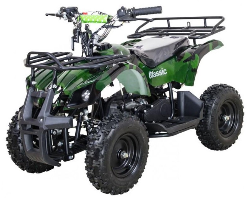 Детский квадроцикл ATV Classic Mini (ручн. стартер) Сафари (зеленожелтый камуфляж)