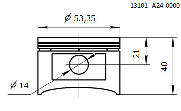 Поршень BSE ZS154FMI