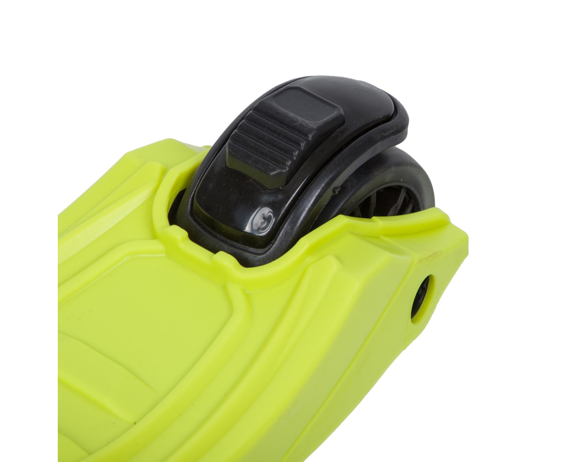 Самокат-кикборд Novatrack RainBow, для детей, складной, свет.широкие колеса PU, черно-зеленый