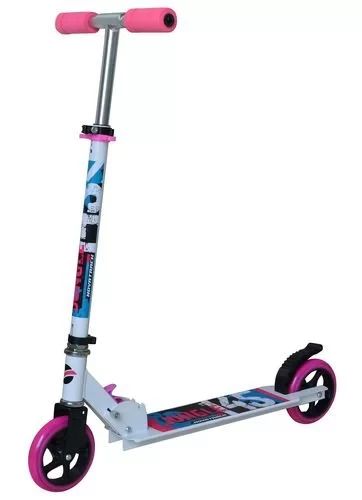 Самокат городской NOVATRACK 145 JUNGLE, бело-розовый