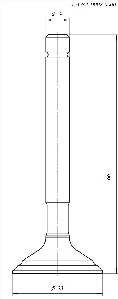 Клапан впускной BSE FH125