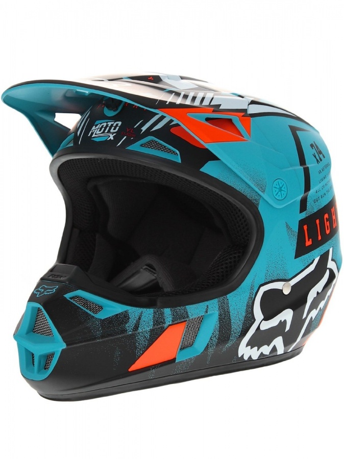Мотошлем подростковый Fox V1 Vicious Youth Helmet Aqua M
