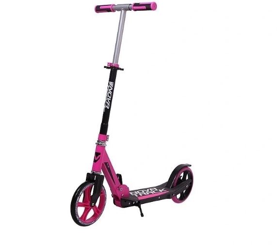 Самокат для детей NOVATRACK POLIS 160FS алюминий, передний амортизатор, складной, фиолетовый