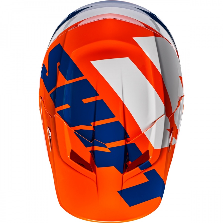 Мотошлем Shift White Tarmac Helmet Orange