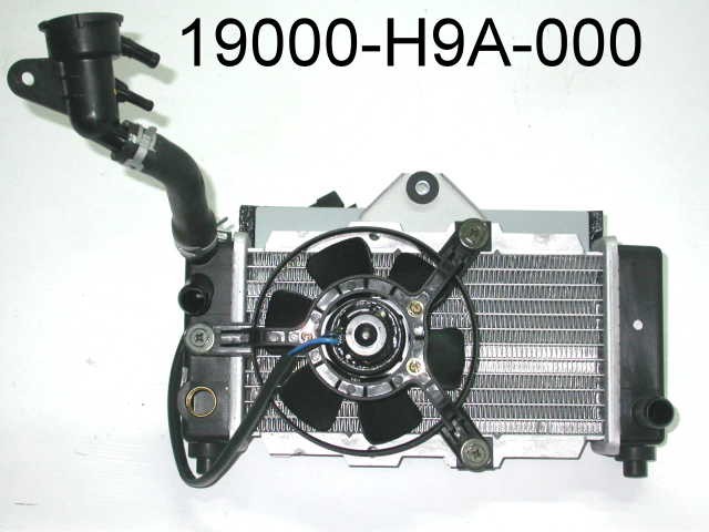 Радиатор с вентилятором и заливн.горловиной в сборе б/у SYM JoyRide 200