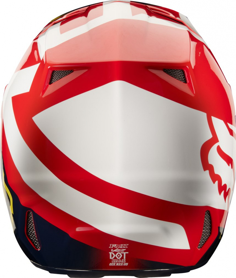 Мотошлем Fox V2 Preme Helmet Navy/Red S 55-56cm (19528-248-S)