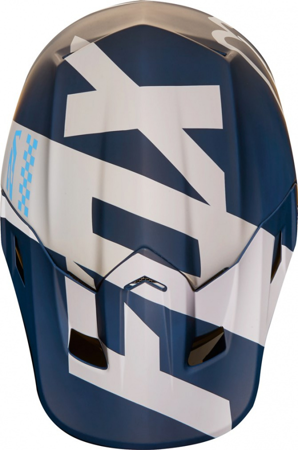 Мотошлем Fox V2 Mastar Helmet Navy L 59-60cm (19530-007-L)