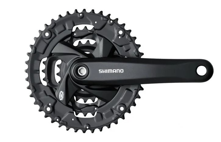 Шатуны Shimano FC-M371-L комплект с вед. звездой и осью, SQR, 170 мм, 44х32х22T,  1CW310000686