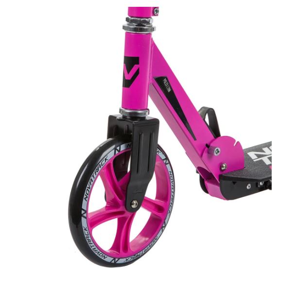 Самокат для детей NOVATRACK POLIS сталь+пластик, нескладной, эргономичный Y-руль