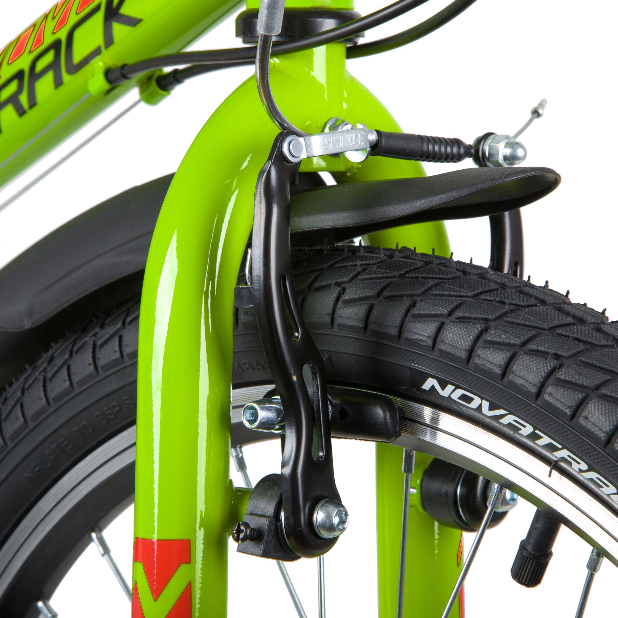 Велосипед NOVATRACK 20" RACER, зеленый, сталь, 12 скор., Power, V-Brake