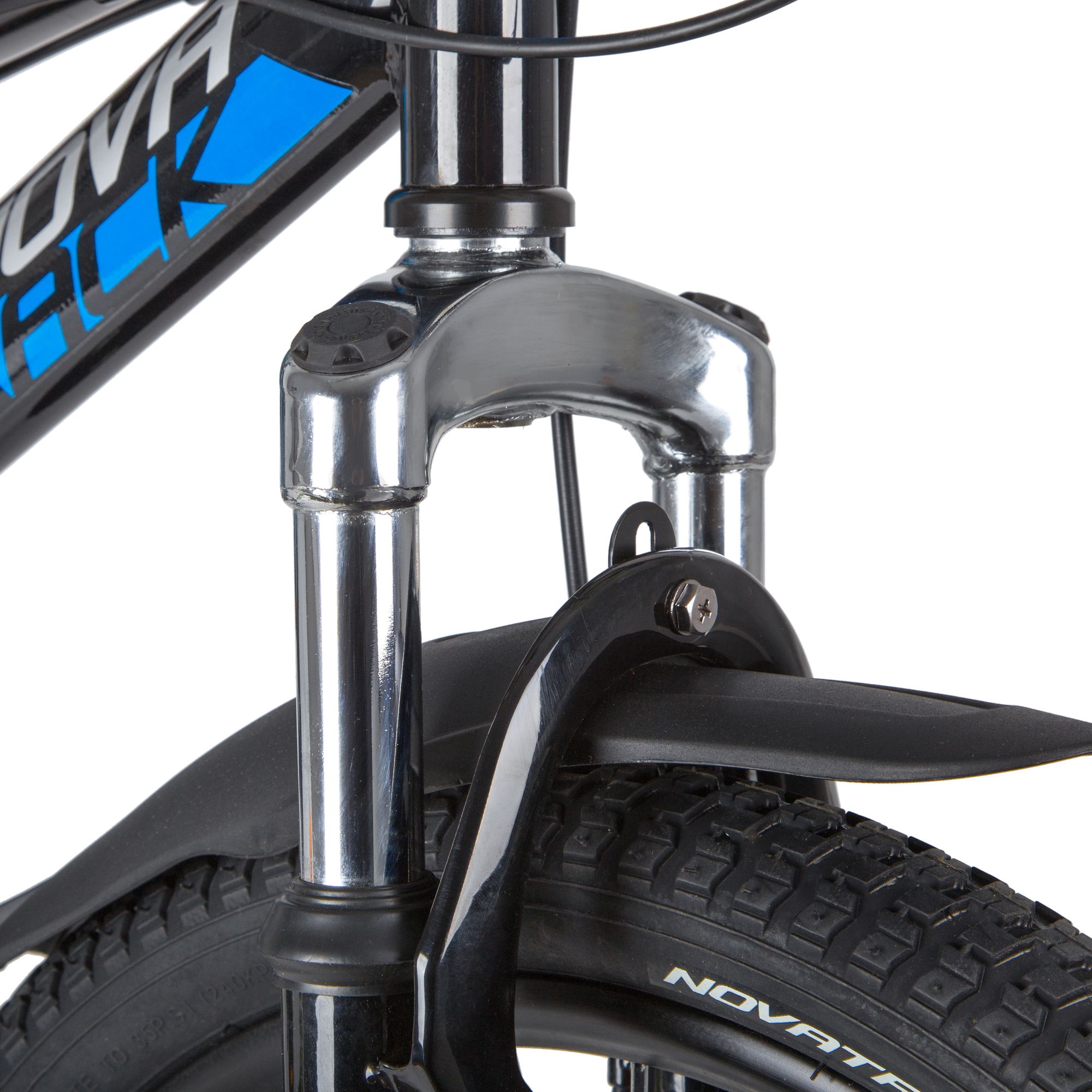Велосипед NOVATRACK 20" SHARK чёрный, сталь, 6-скор, Microshift/Power, диск.тормоз STG