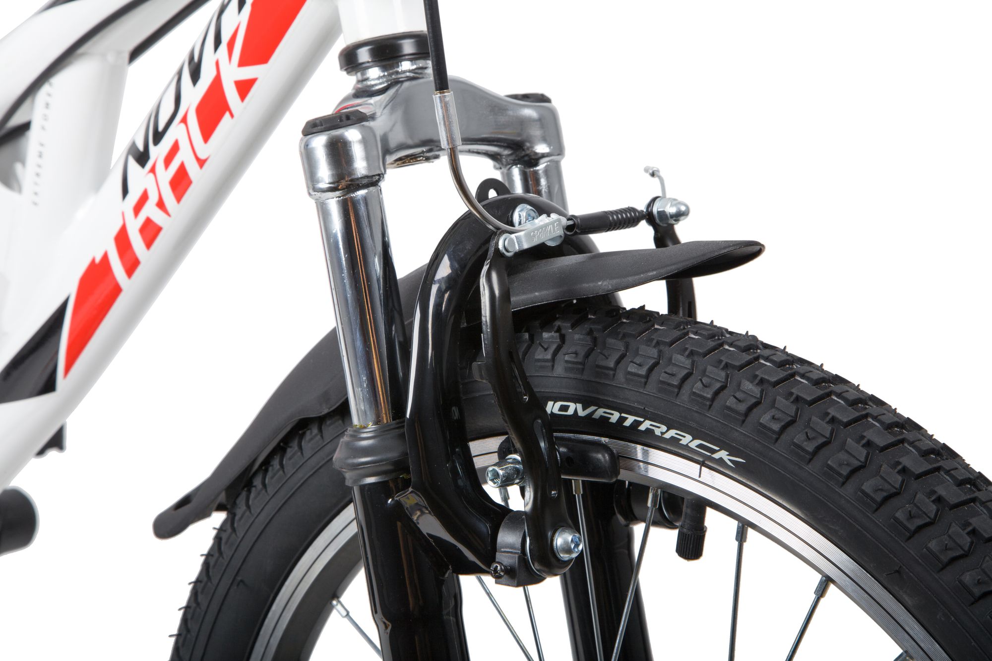 Велосипед NOVATRACK 20" SHARK белый, сталь, 6-скор, Microshift/Power, V-brake