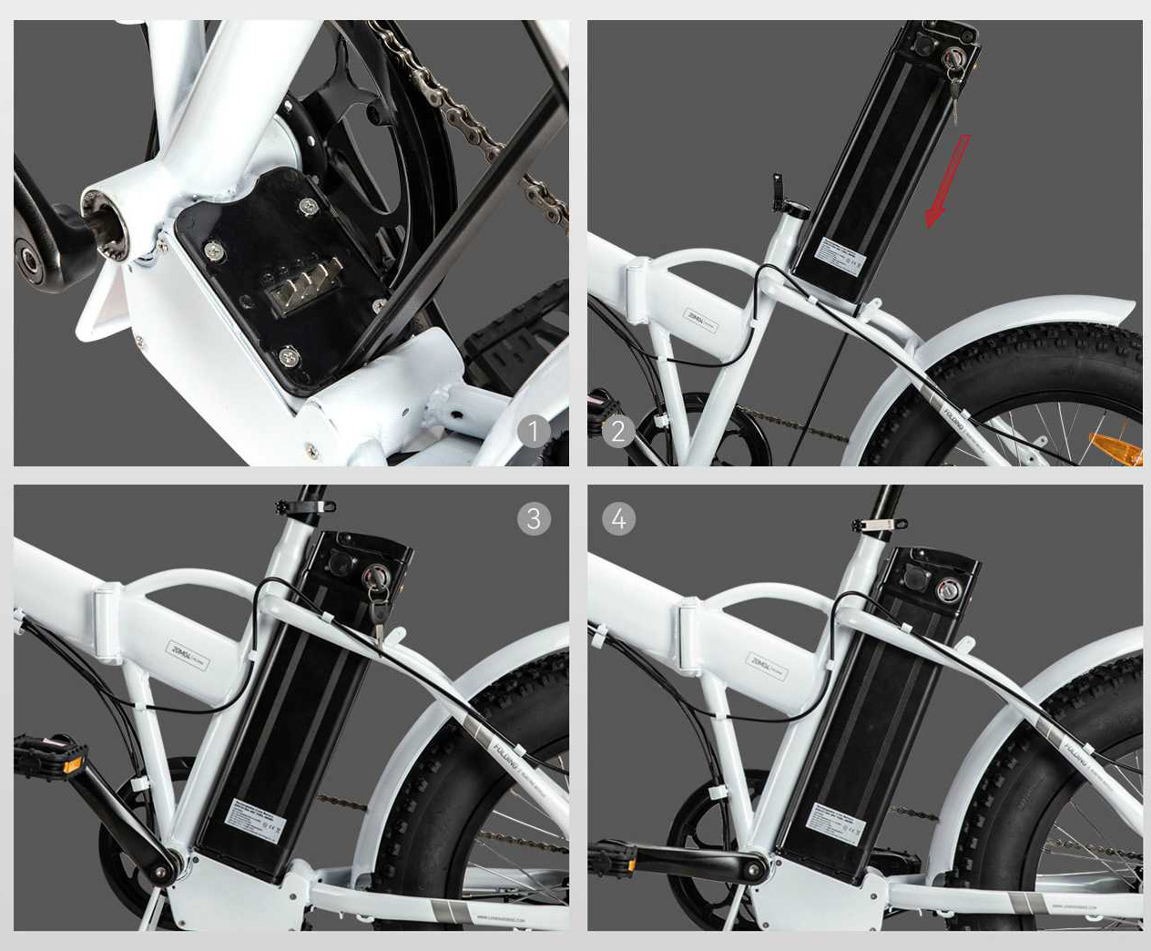 Электровелосипед LN20M04 белый