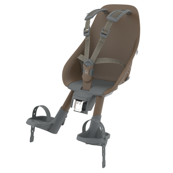 Urban Iki Фронтальное детское кресло + Compact Adapter, Koge Brown/Brown,, до 15кг