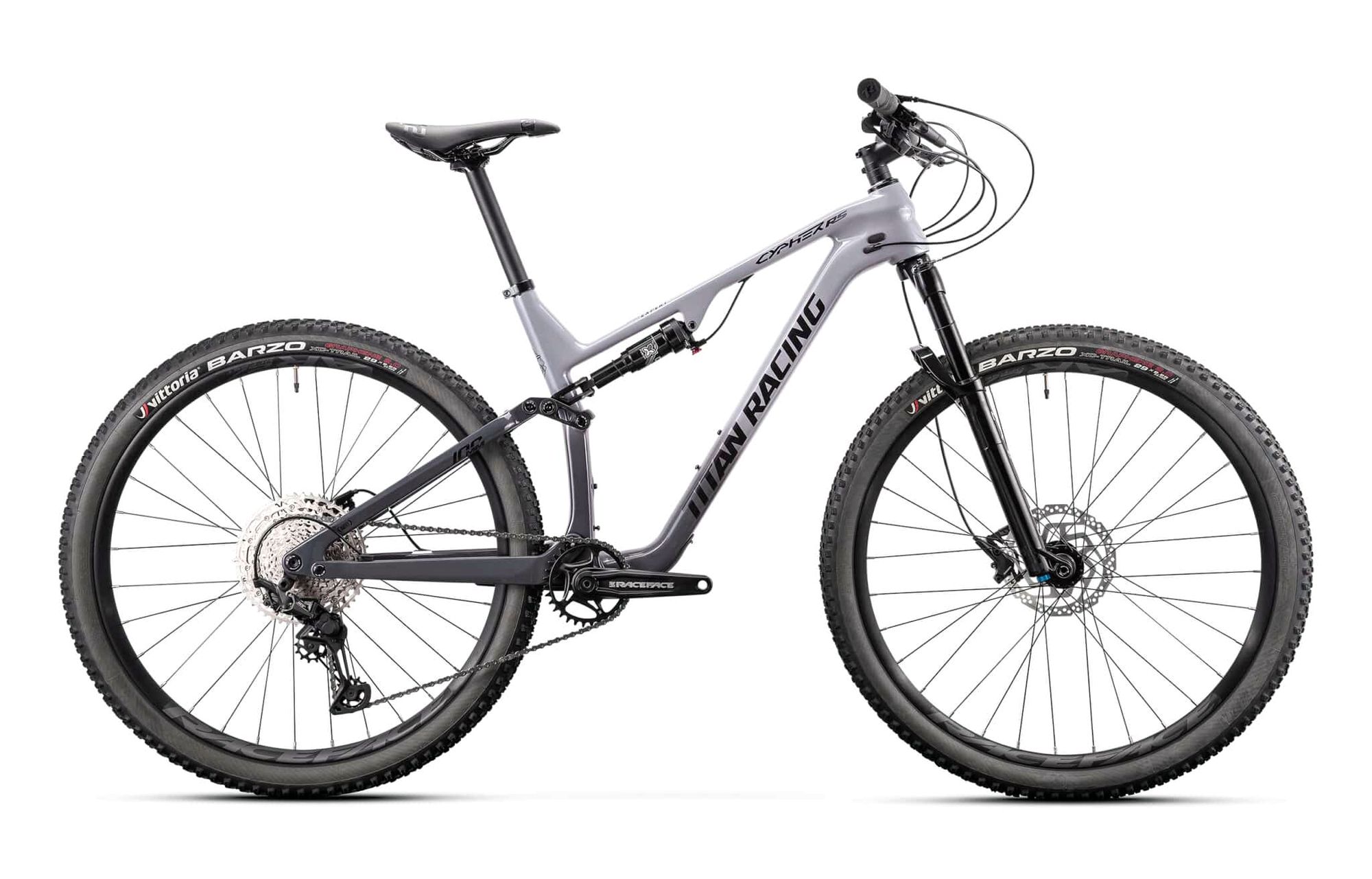 Велосипед Titan Racing Cypher RS Carbon Expert Grey/DarkGrey/Black