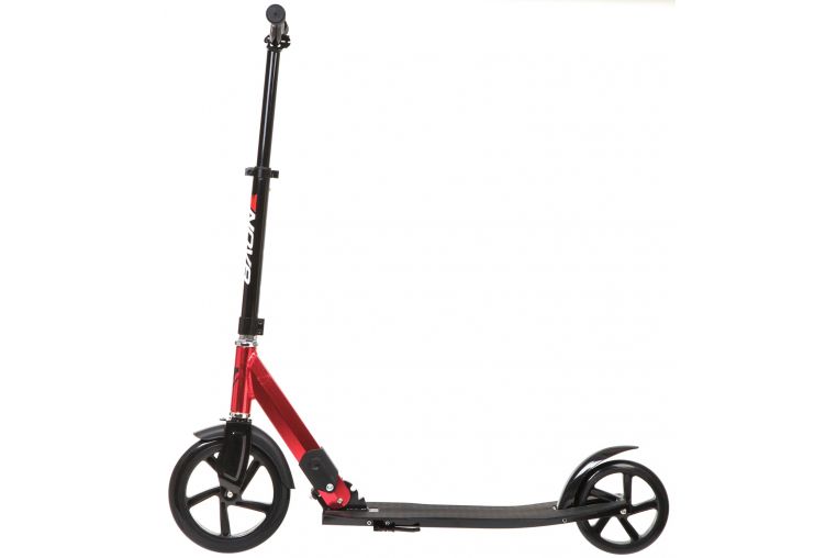 Самокат для детей NOVATRACK DEFT алюм., колеса 230*180 мм PU, оригинальная рама, эргономич., красный