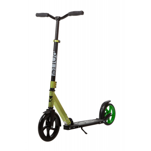 Самокат для детей NOVATRACK POLIS 230 PRO алюминий, складной, эргономичный руль, зеленый