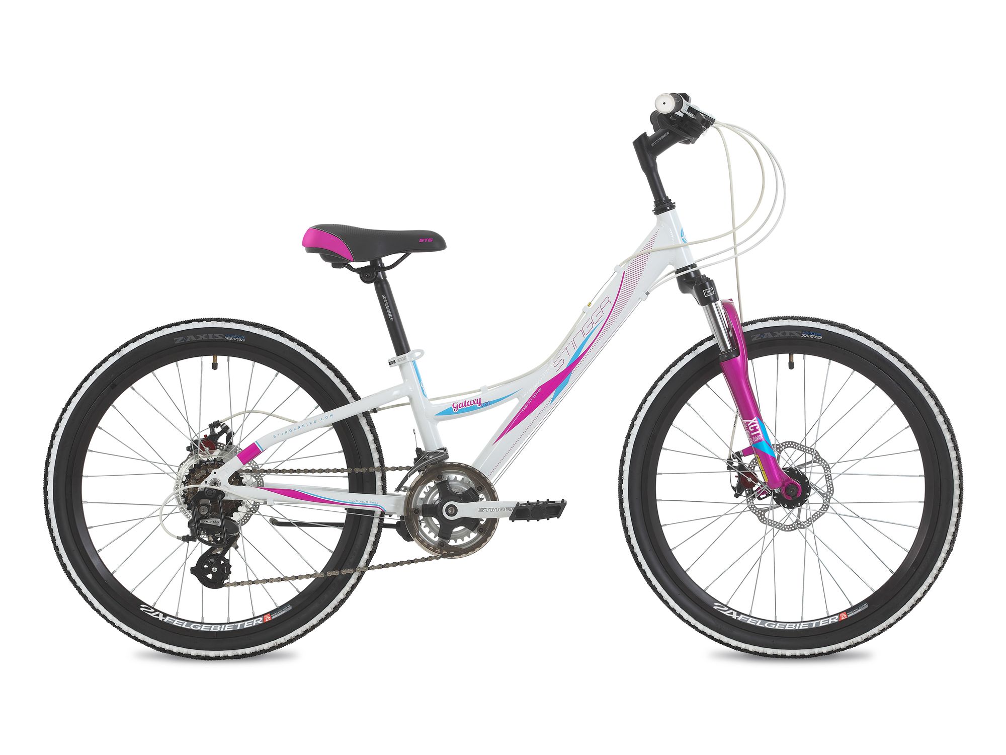 Велосипед Stinger 24" Galaxy D 2.0; 11"; белый; 124856