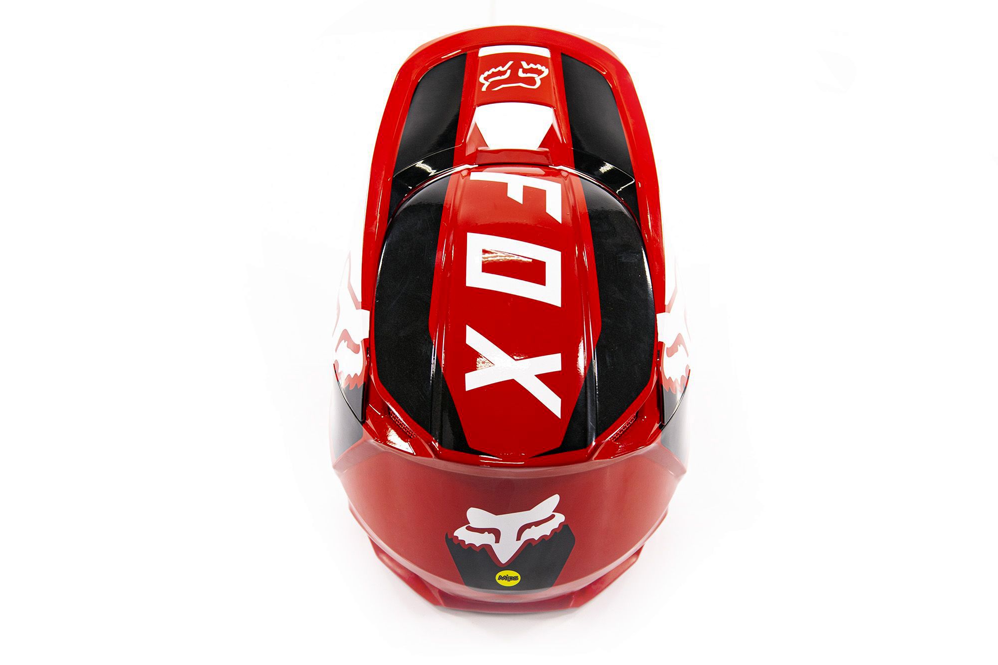 Мотошлем подростковый Fox V1 Revn Youth Helmet Flame Red 2021