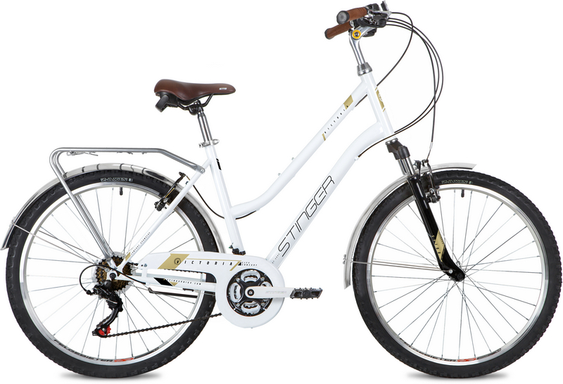 Велосипед STINGER 26" VICTORIA белый