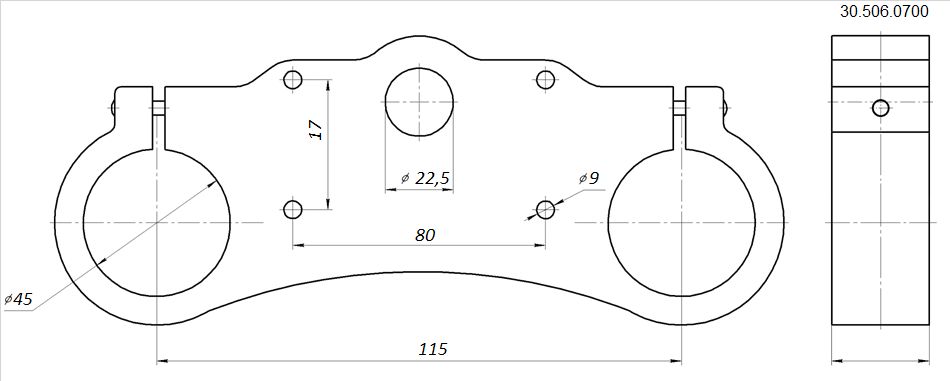Траверса верхняя Evo CNC BSE CORE EVO