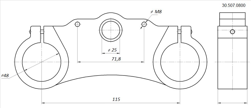 Траверса нижняя Evo CNC BSE CORE EVO