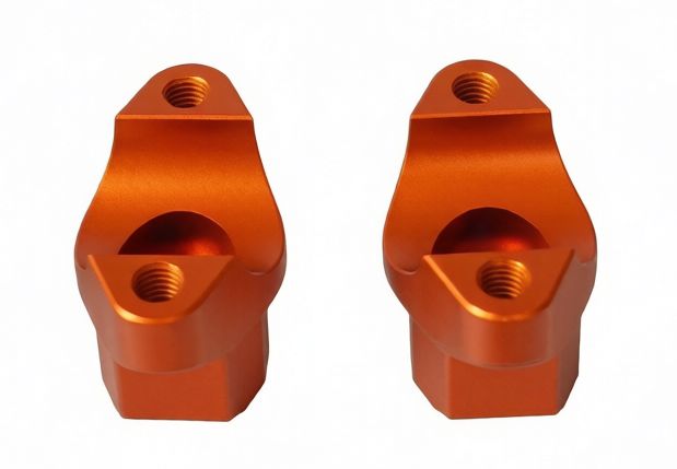 Крепление руля нижнее 28,5 CNC оранжевый BSE TS300R