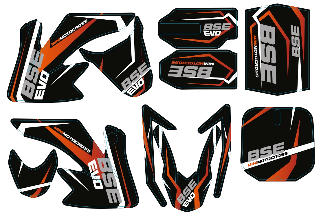 Наклейки набор BSE EVO