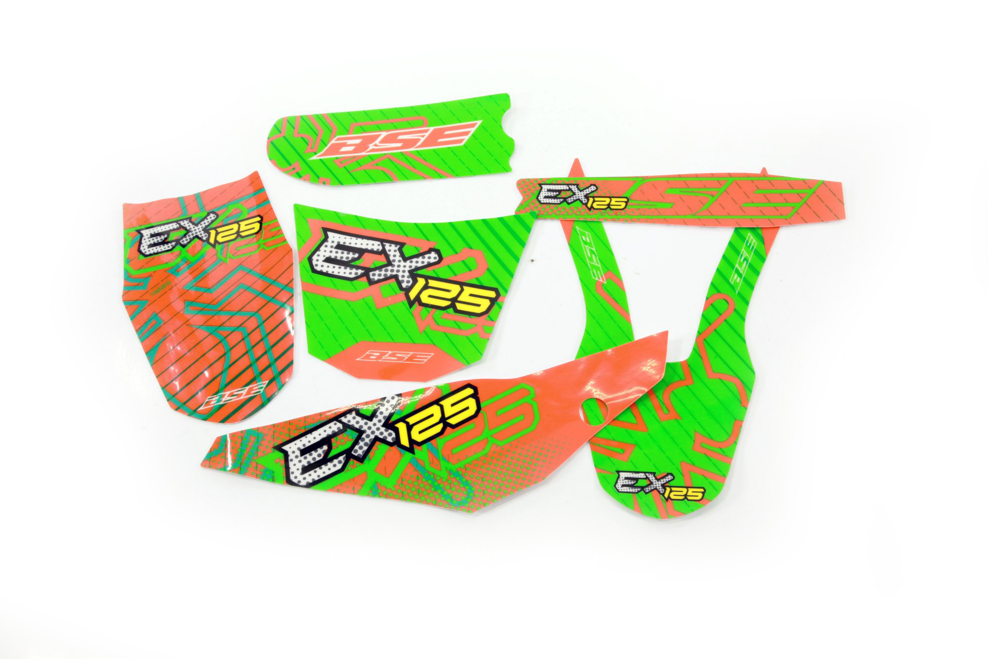 Наклейки BSE EX 125 Green Orange Ant BSE EX