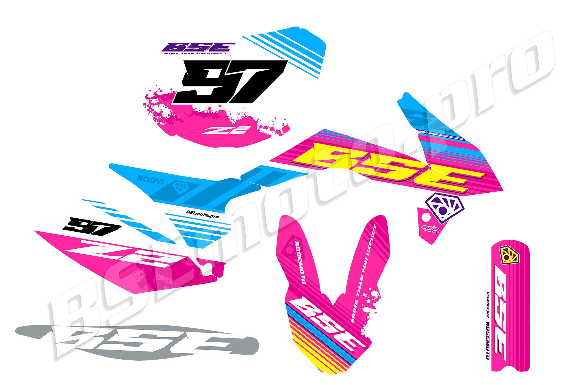 Наклейки BSE Z2 Roqvi Pink BSE Z2