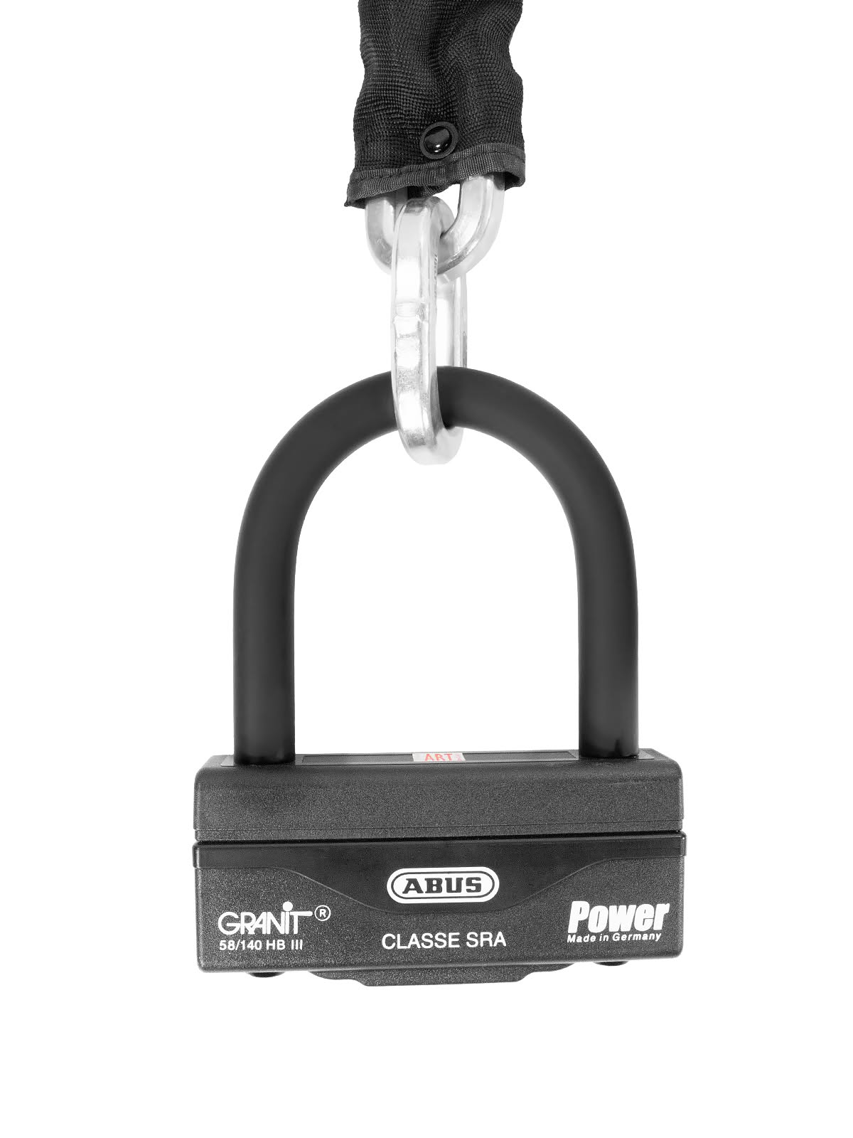 Замок мото ABUS GRANIT 58 12KS Black Loop с цепью